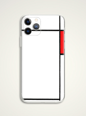 Mondrian 蒙德里安 色彩构成抽象画世界名画油画文艺手机壳 E066 适用苹果iphone17PROMAX AIR 华为小米三星