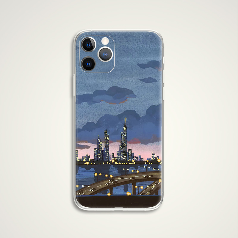 way to the cit 韩式插画 文艺术生手机壳 F437 适用苹果iphone17PROMAX AIR华为小米三星