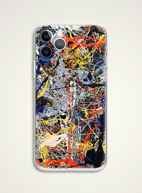 Jackson Pollock 杰克逊波洛克涂鸦抽象画名画艺术油画手机壳 D988 适用苹果iphone17PROMAX AIR华为小米三星