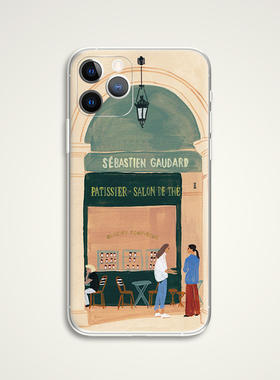 yukiko noritake 巴黎咖啡馆 世界名画油画 文艺术生手机壳 E987 适用苹果iphone17PROMAX AIR 华为小米三星
