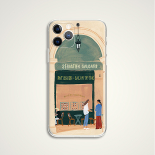 世界名画油画 文艺术生手机壳 E987 yukiko AIR 巴黎咖啡馆 适用苹果iphone17PROMAX 华为小米三星 noritake