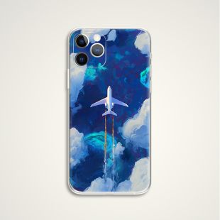蓝天白云飞机 名画文艺术生手机壳 B089 Artem AIR Cheboha 适用苹果iphone17PROMAX 华为小米三星 Rhads