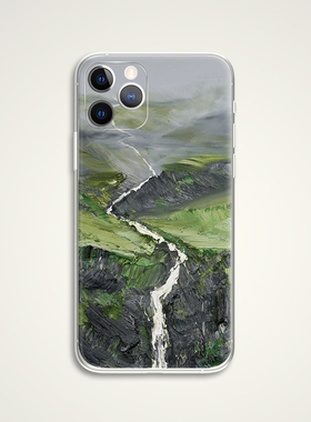 Conrad Jon Godly 绿洲 绿色油画肌理文艺术生手机壳 E252 适用苹果iphone17PROMAX AIR 华为小米三星