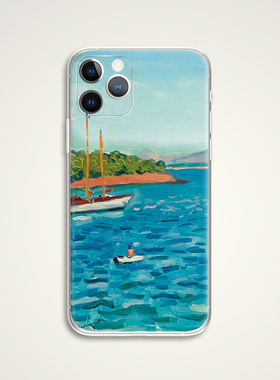Albert Marquet 海岸线油画文艺术生蓝色手机壳适用苹果华为 B101 适用苹果iphone17PROMAX AIR 华为小米三星