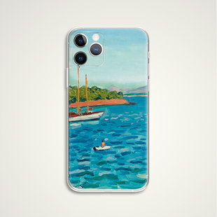 Albert Marquet 海岸线油画文艺术生蓝色手机壳适用苹果华为 B101 适用苹果iphone17PROMAX AIR 华为小米三星