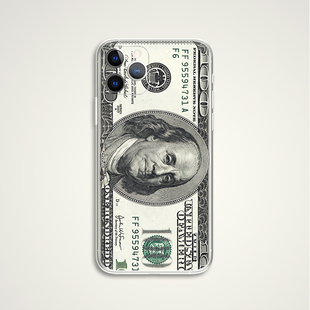 AIR 原创意100美元 适用苹果iphone17PROMAX D999 华为小米三星 美金网红搞笑ins风文艺术生设计手机壳