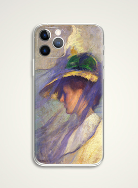 Edmund Tarbell 带面纱的女子油画世界名画文艺术生手机壳  D913 适用苹果iphone17PROMAX AIR 华为小米三星