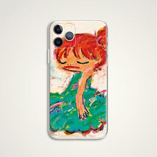 绿衣女孩油画名画文艺术生手机壳 六角彩子 E236 适用苹果iphone17PROMAX 华为小米三星 ROKKAKU AIR AYAKO