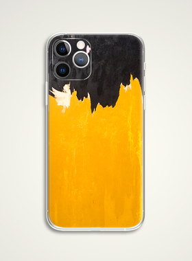 Clyfford Still 芒果战争黄色抽象色彩笔触名画油画手机壳 E021 适用苹果iphone17PROMAX AIR 华为小米三星