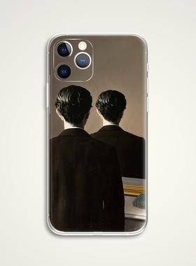 Rene Magritte 雷尼马格利特 超现实主义名画艺术生手机壳 E044  适用苹果iphone17PROMAX AIR 华为小米三星