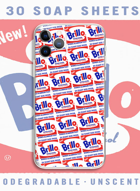 andy warhol 安迪沃霍尔布里洛肥皂盒满印波普潮牌文艺术生手机壳F348 适用苹果iphone17PROMAX AIR 华为小米