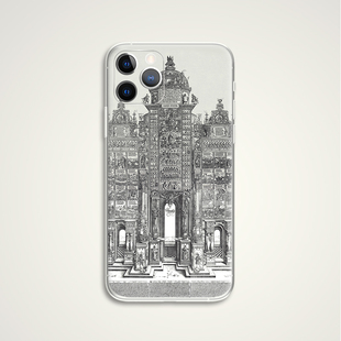 Durer AIR 丢勒教堂建筑手绘风素描名画文艺术生手机壳 适用苹果iphone17PROMAX 华为小米三星 E120 Albrecht