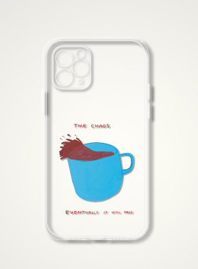 David Shrigley 蓝杯咖啡茶打翻咖啡啦 插画搞笑文艺术生手机壳 F284 适用苹果iphone17PROMAX AIR 华为小米