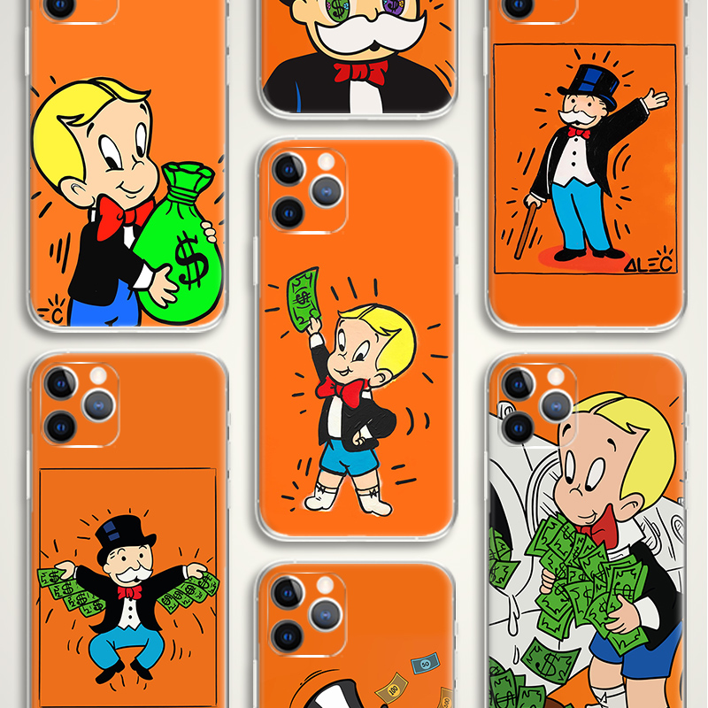 alec 大富翁招财发财撒钱撒币插画名画油画文艺术生 手机壳 e141