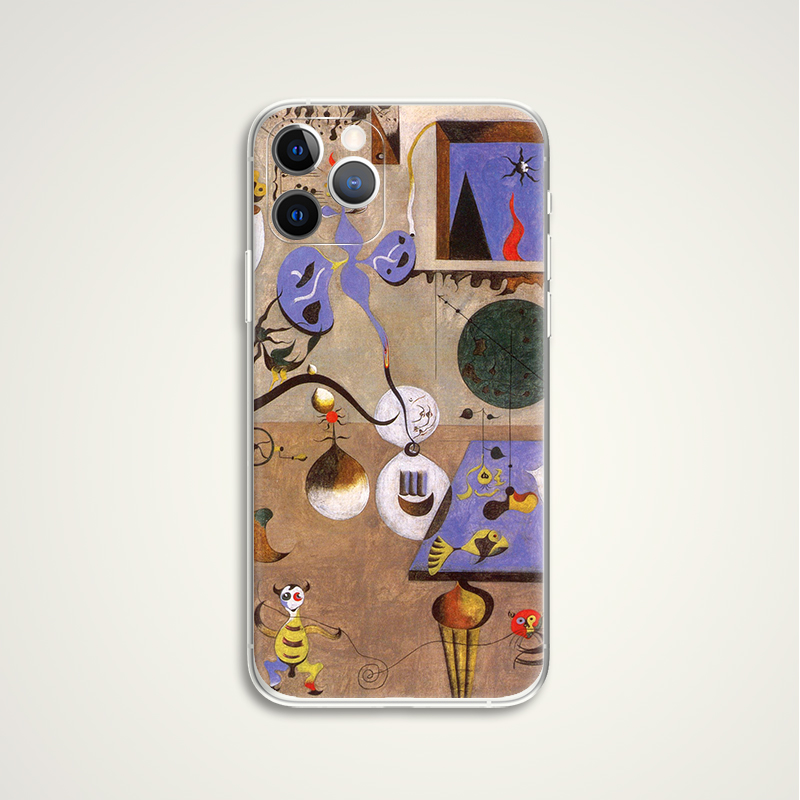 胡安米罗tpu油画苹果抽象华为