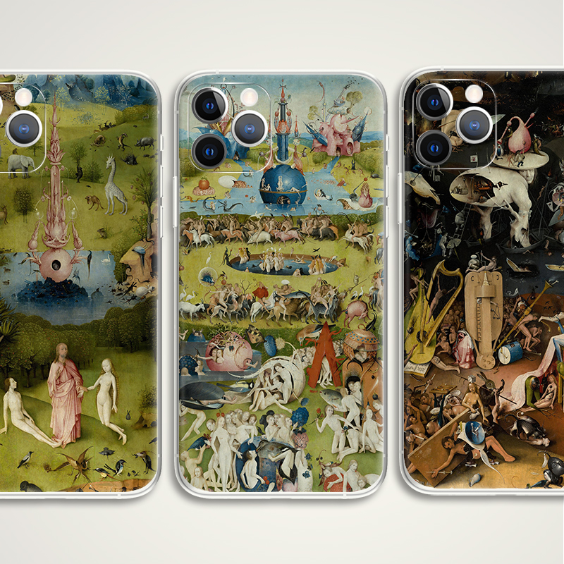 hieronymus bosch 人间乐园天堂地狱世界名画文艺术生手机壳 e064