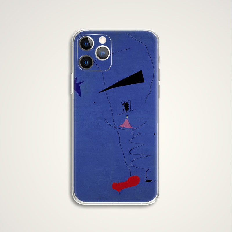 胡安米罗tpu抽象画苹果复古华为