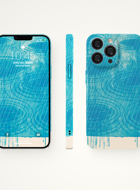 春雨降临 蓝色小清新文艺术生小众 菲林全包硬壳 手机壳 M005 适用苹果iphone17PROMAX AIR 华为小米荣耀三星