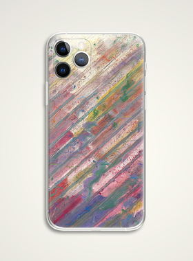 Kenneth Noland 肯尼斯诺兰德抽象色彩艺术油画彩虹色手机壳 E041 适用苹果iphone17PROMAX AIR 华为小米三星