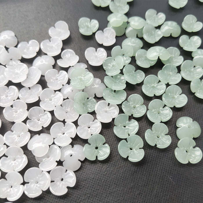 diy琉璃花瓣水晶步摇簪子散珠
