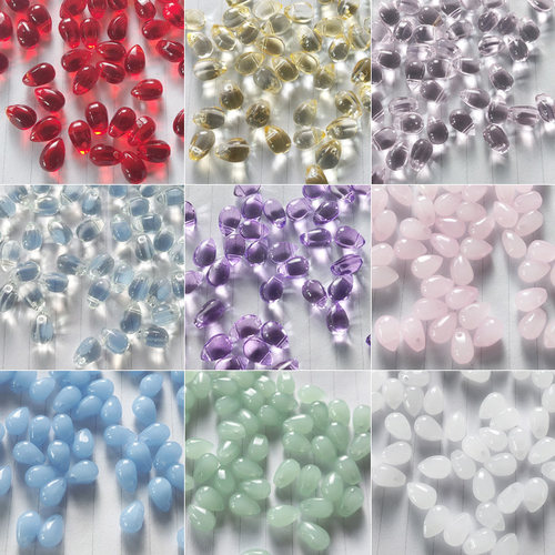 6x9小水滴古风发簪材料琉璃