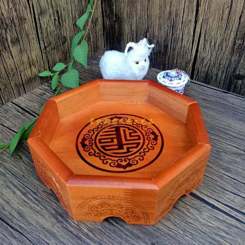 蒙古族餐具木制果盘餐盘八角盘奶实盘蒙古元素盘蒙餐饭店餐厅用品,餐饮具,餐用托盘,淘宝优惠券,粉丝福利购,淘宝优惠卷