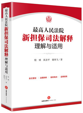 最高人民法院新担保司法解释理解与适用 程啸 高圣平 谢鸿飞著 法律出版社