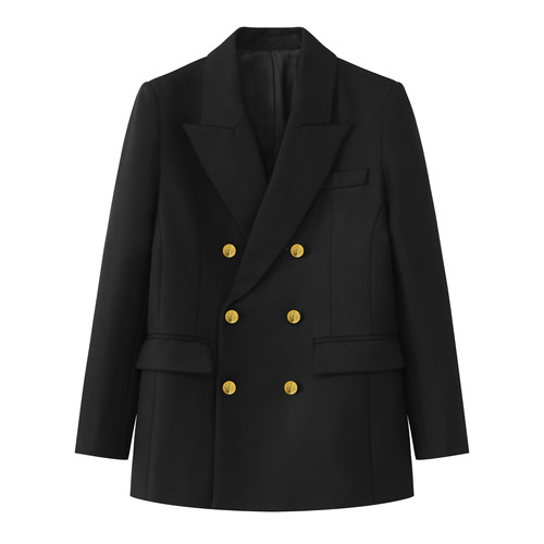 【杰哥粉丝专享】秋冬经典气质定制双排金扣鹅绒西装外套TYAW779