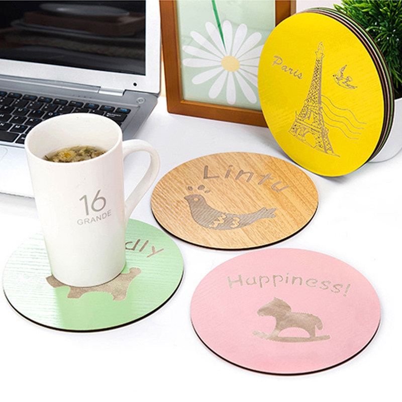 Cartoon woodiness heat insulation Anti scald Plate mat Table mat Coaster Mat Cushion Potholders table waterproof teacup Doilyin the Tableware , Cup/Cups/Kettle , Coaster  category - from Buy2taobao.com to provide professional Taobao agent buy service