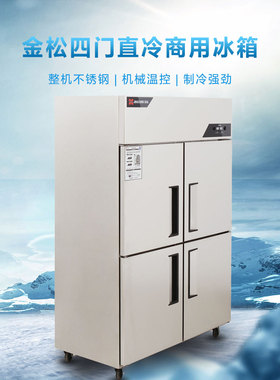 金松四门冰箱冷藏冰柜