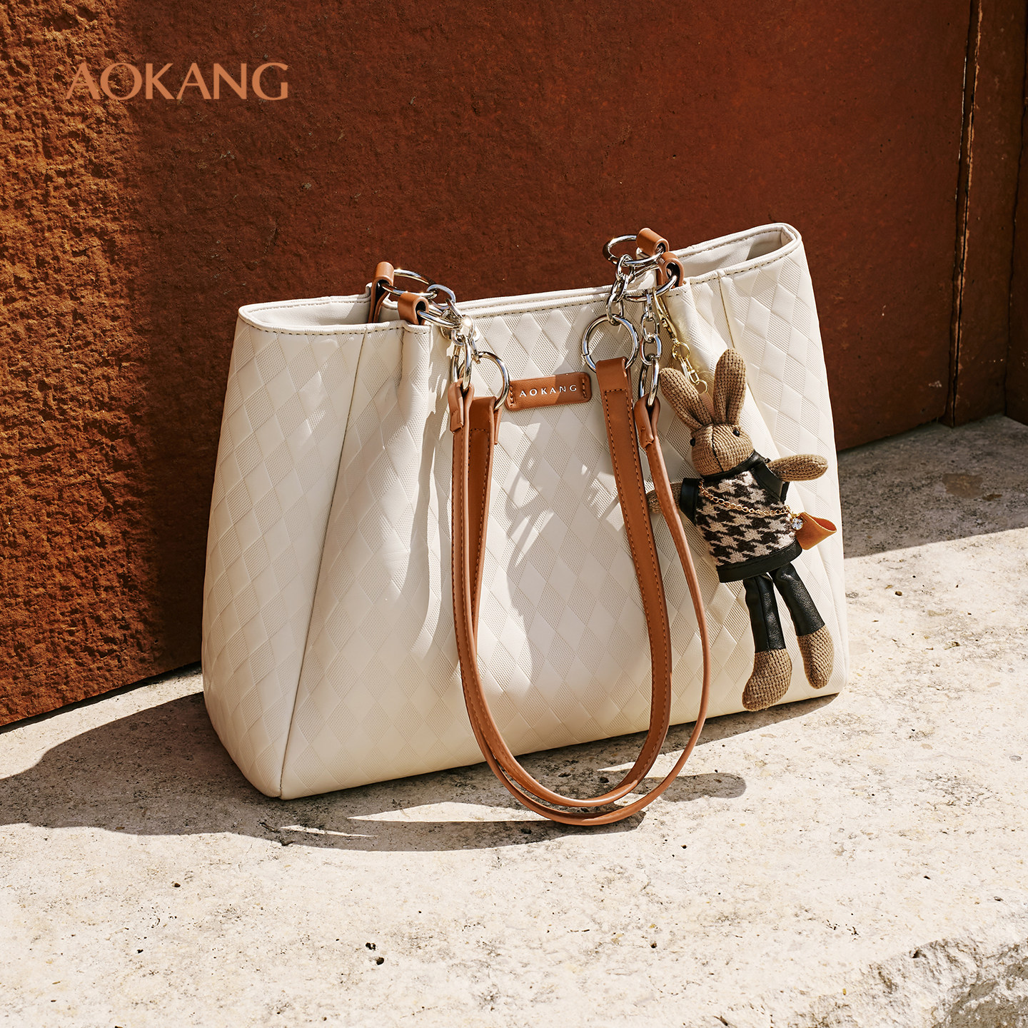 奥康 女包2026新款高级感大学生通勤包包大容量单肩包女式大包包