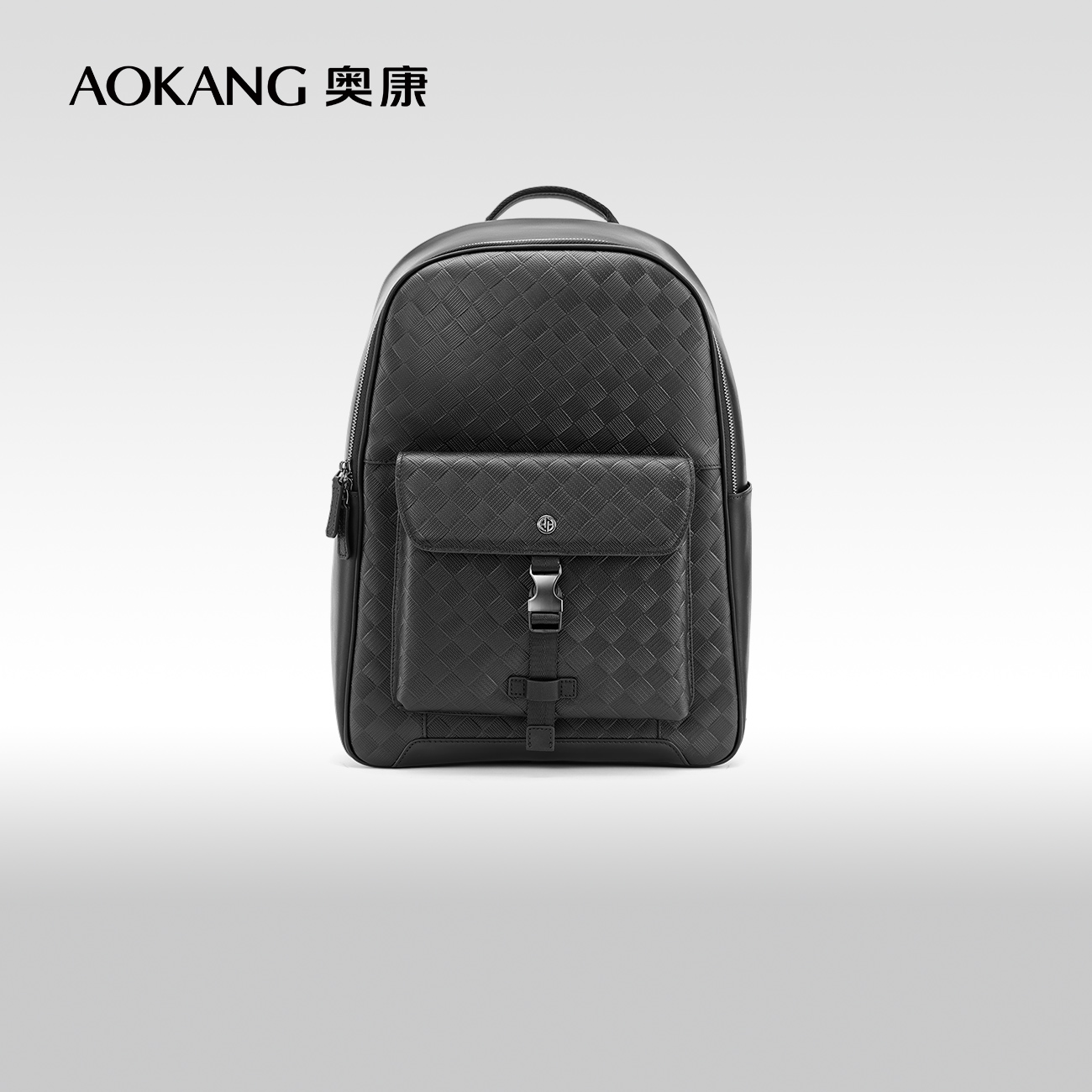 奥康休闲男背包大容量双肩包潮流