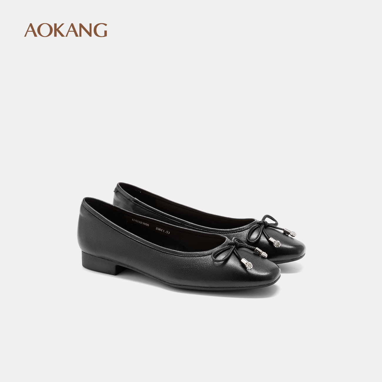 奥康 女鞋2025春秋浅口单鞋质感羊皮通勤时尚平底鞋门店发货