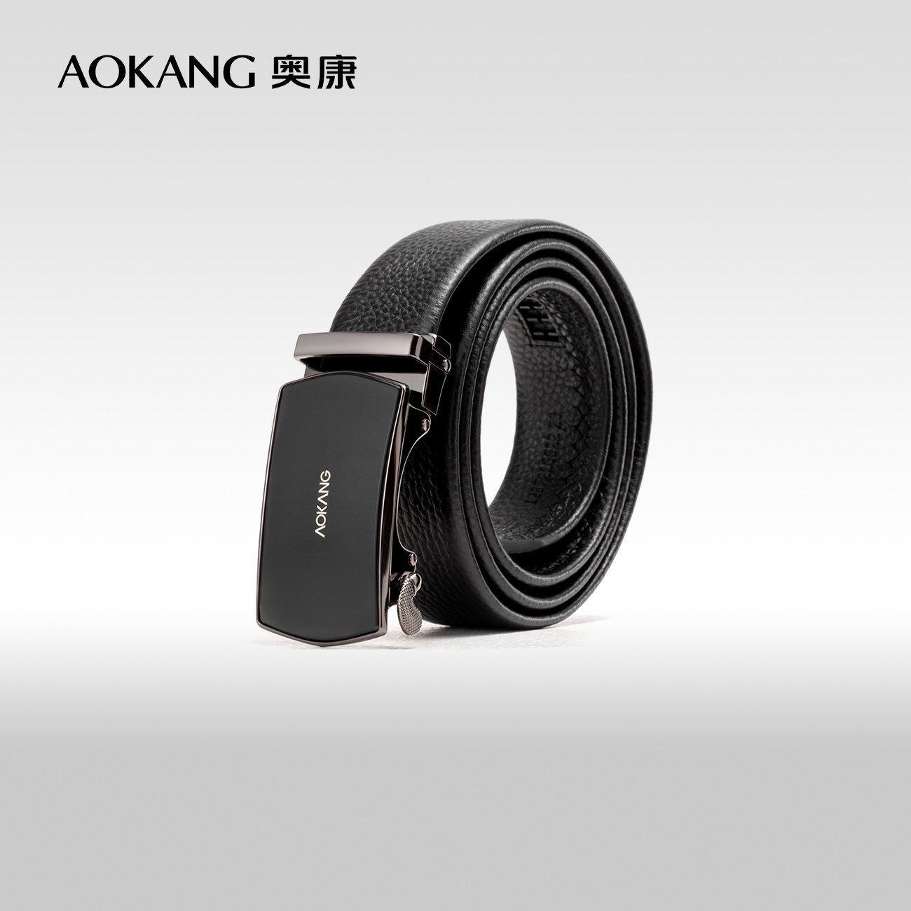 奥康皮带男士新款头层牛皮商务真皮裤带正品自动扣休闲腰带潮