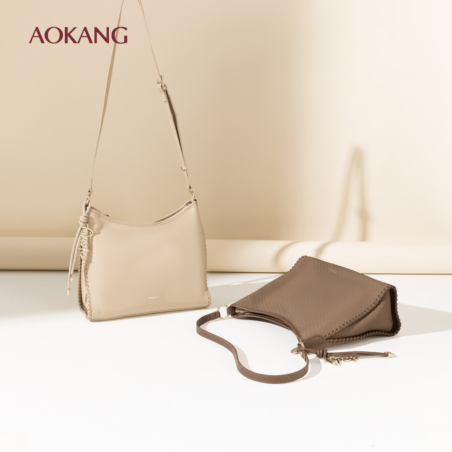 奥康 女包2025新款时尚百搭斜挎包高级感单肩包小众设计手提包,箱包皮具/热销女包/男包,单肩包,淘宝优惠券,粉丝福利购,淘宝优惠卷