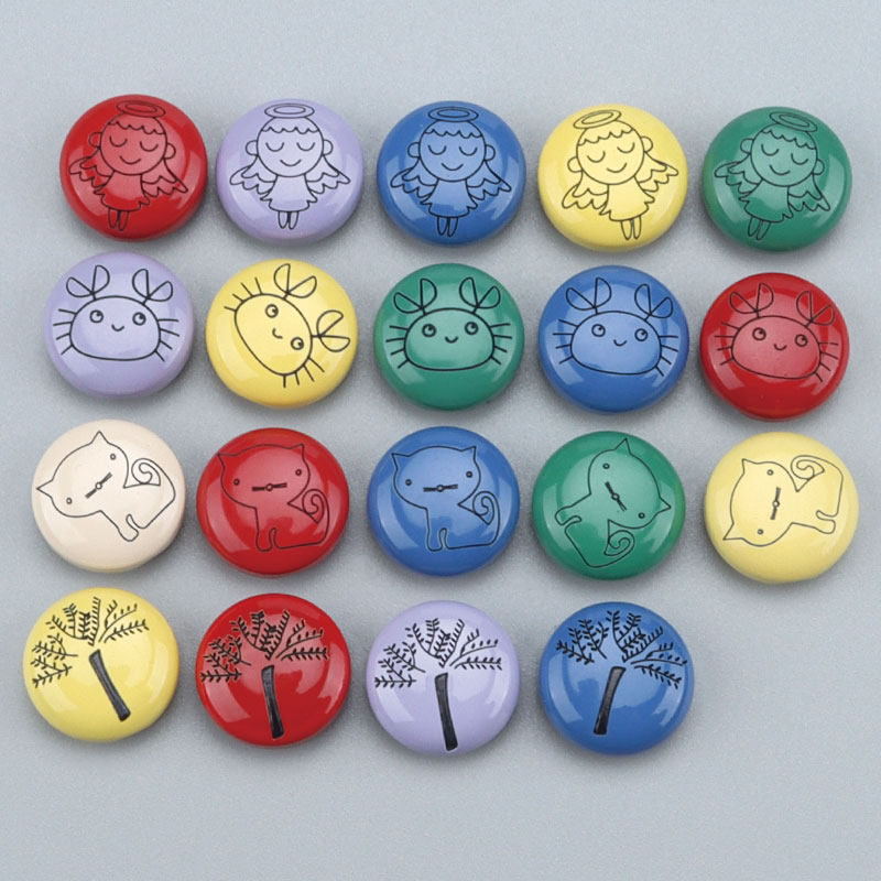 树脂彩色卡通纽扣儿童宝宝衣服外套扣子毛衣童装可爱小钮扣配件