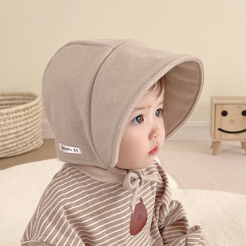 婴儿遮阳帽春秋大檐新生儿防晒帽
