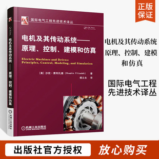 电机及其传动系统 原理 控制 建模和仿真 电机设计书控制技术书籍 感应电流电磁学定律电机电路图设计书 电机系统建模教程