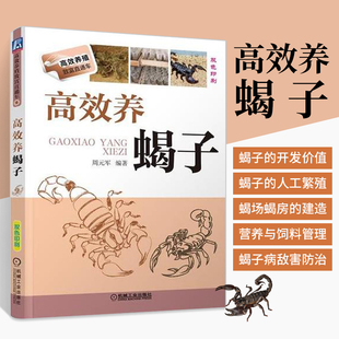 高效养蝎子 养殖技术书籍大全农业养殖书蝎子人工养殖书籍科学办好蝎子病害防治与诊断指南蝎子中药材养殖育种关键技术教程书籍