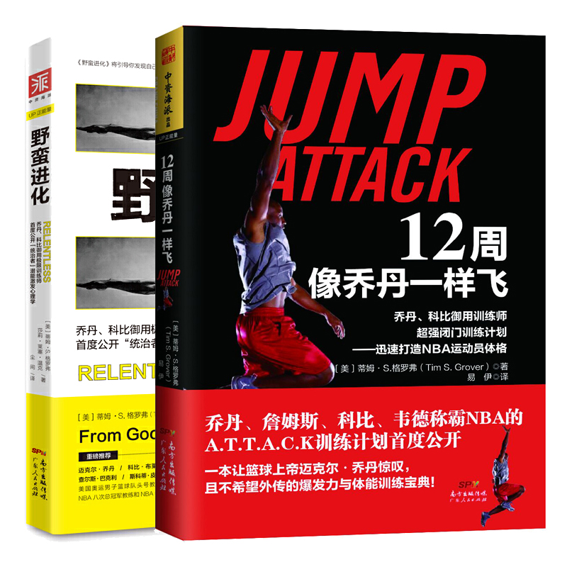 12周像乔丹一样飞+野蛮进化 篮球弹跳力训练书籍乔丹科比御用训练师闭门训练照片图解迅速打造NBA运动员体格心理疗愈激励潜能开发