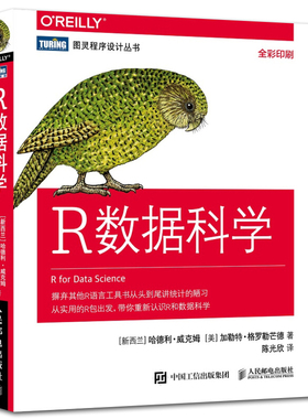 R数据科学 R语言学习从入门到精通 数据科学与大数据专业书籍 数据科学入门书籍 R语言编程实战教程书籍 R数据分析处理教程书