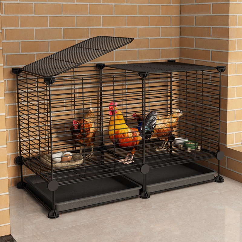 鸡笼子家用室外养殖大号密网防雨农村芦丁自动清粪养殖笼防黄鼠狼