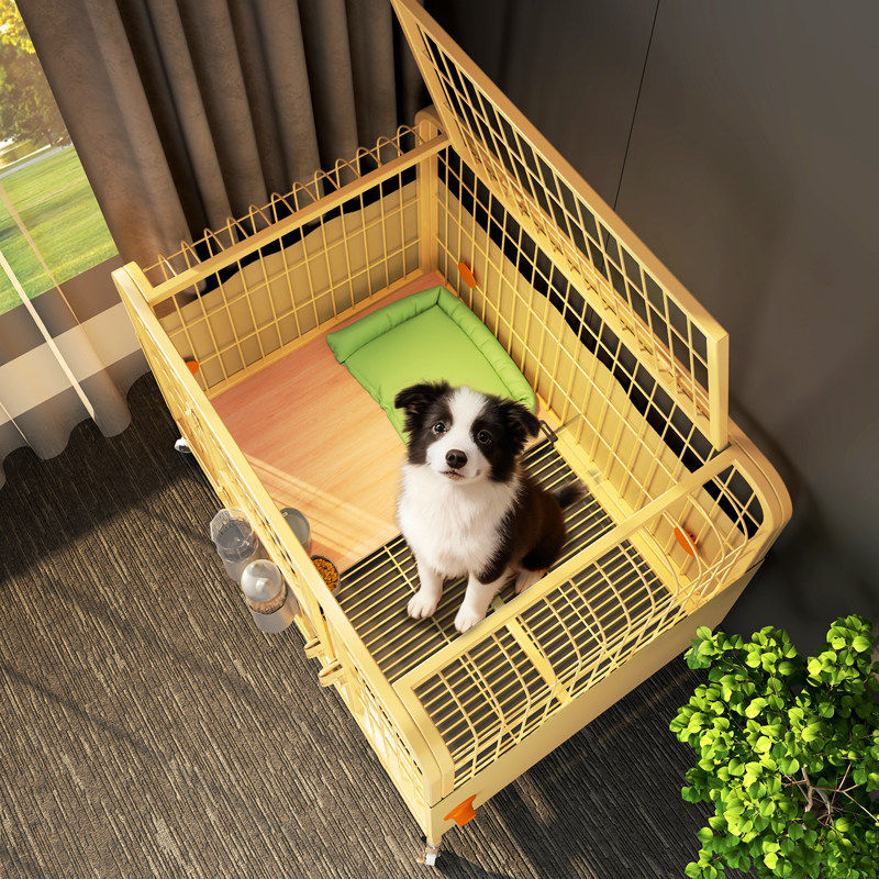 狗笼子中大型犬狗屋窝舍家用室内金毛柯基柴犬带厕所超大号繁殖笼
