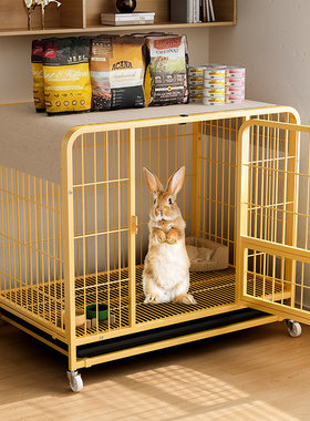 兔子笼家用大号室内养兔托盘荷兰猪豚鼠笼宠物兔窝兔笼双层防越狱