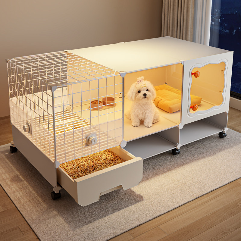 狗笼子小型犬带厕所分离新型一室一厅一卫猫笼狗窝狗别墅围栏挡板