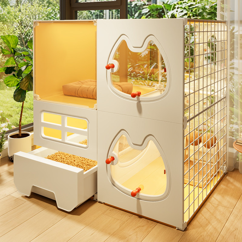 全景猫笼子家用室内带猫砂盆猫柜