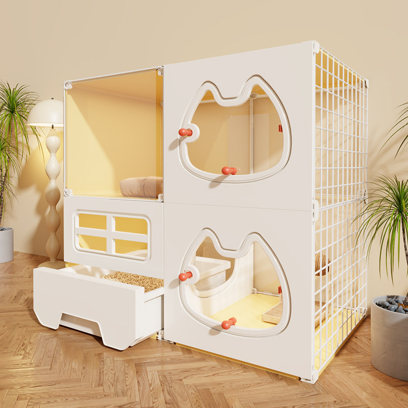 猫柜猫笼子家用室内带猫砂盆一体