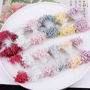 diy非遗绒花仿真花心花蕊花芯花朵手工diy制作材料古风发饰品配件