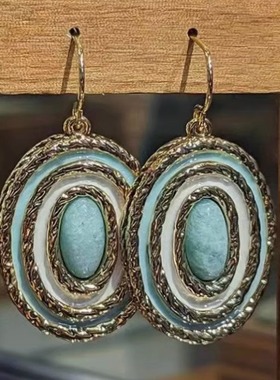 法国小众设计Aureli*Bider*an高级感复古天河石AB耳环女SaSa同款