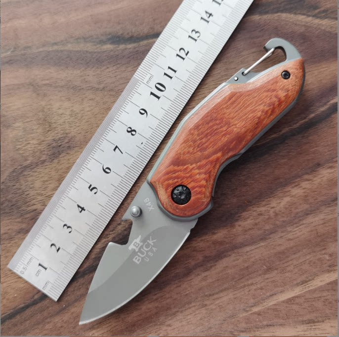 户外折叠刀开快递高硬度迷你小刀随身袖珍水果刀钥匙扣锋利小折刀